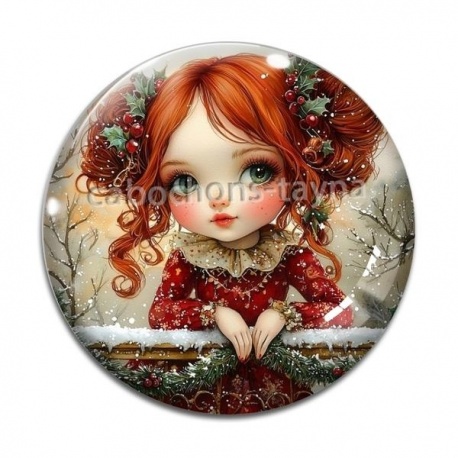 Cabochon Verre - petite fille