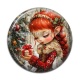 Cabochon Résine - petite fille lutin