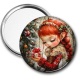 Miroir de poche - petite fille lutin