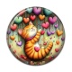 Cabochon Résine - chat coeur