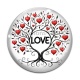 Cabochon Verre - love