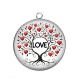 Pendentif Cabochon Argent - love