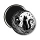 Magnet's - chat noir et lune