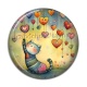 Cabochon Résine - chat coeur