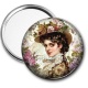 Miroir de poche - femme ancienne