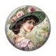 Cabochon Résine - femme ancienne