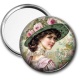 Miroir de poche - femme ancienne