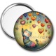 Miroir de poche - chat coeur