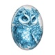 Cabochon Résine Ovale - chouette