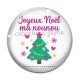 Cabochon Verre -  joyeux noël ma nounou