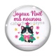 Cabochon Verre -  joyeux noël ma nounou