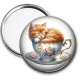 Miroir de poche - chat