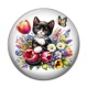Cabochon Résine - chat