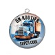 Pendentif Cabochon Argent - un routier super cool