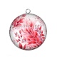 Pendentif Cabochon Argent - feuille