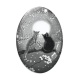 Cabochon Verre Ovale - chat