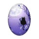 Cabochon Verre Ovale - chat