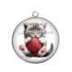 Pendentif Cabochon Argent - chaton