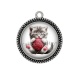 Pendentif Cabochon Argent - chaton