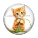 Cabochon Verre - chaton