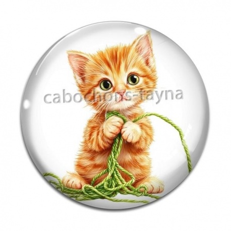 Cabochon Verre - chaton