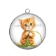 Pendentif Cabochon Argent - chaton