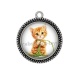 Pendentif Cabochon Argent - chaton