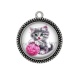 Pendentif Cabochon Argent - chaton