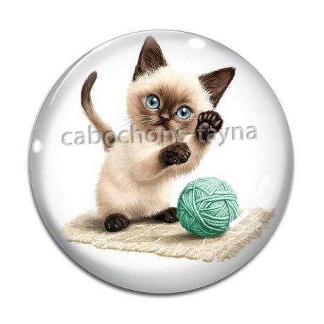 Cabochon Verre - chaton