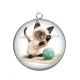 Pendentif Cabochon Argent - chaton