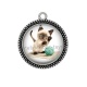 Pendentif Cabochon Argent - chaton