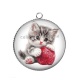 Pendentif Cabochon Argent - chaton