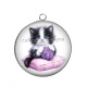 Pendentif Cabochon Argent - chaton