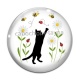 Cabochon Verre - chat