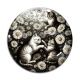Cabochon Verre - chat