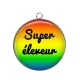 Pendentif Cabochon Argent - super éleveur