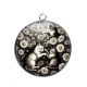 Pendentif Cabochon Argent - chat