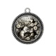 Pendentif Cabochon Argent - chat
