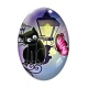 Cabochon Verre Ovale - chat