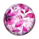 Cabochon Résine - fleur et feuille