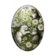 Cabochon Résine Ovale - chat
