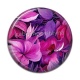 Cabochon Résine - fleur et feuille