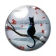Cabochon Verre - chat