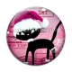 Cabochon Verre - chat de noël
