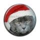 Cabochon Résine - chat de noël