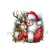 père noël et le cerf