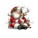 père noël et le cerf