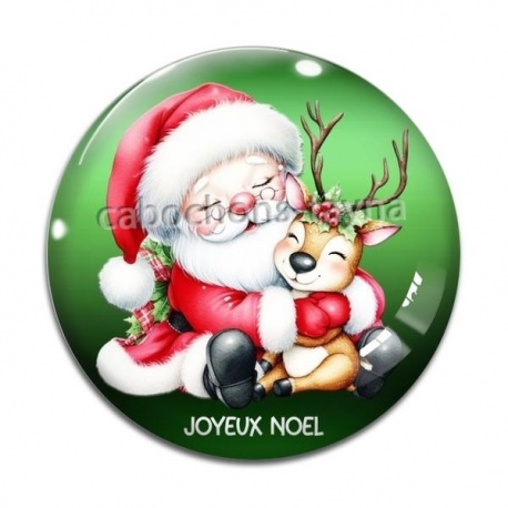Cabochon Verre - joyeux noël