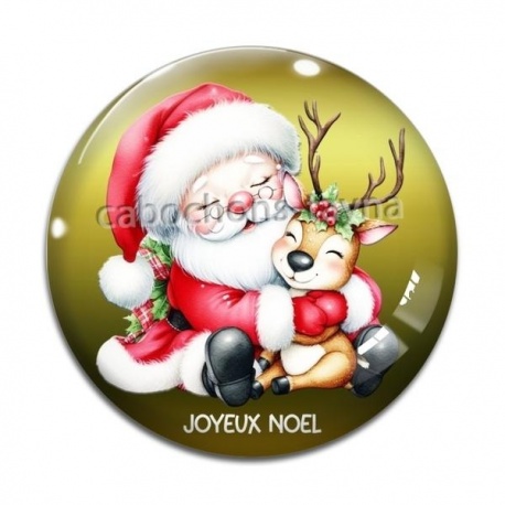 Cabochon Verre - joyeux noël