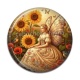 Cabochon Résine - fée tournesol